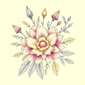 Floral Catrina Tattoo