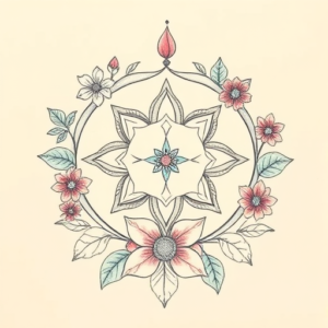 Floral Chakra Tattoo