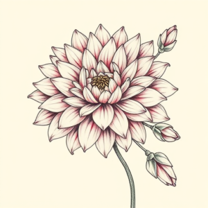 Floral Chrysanthemum Tattoo