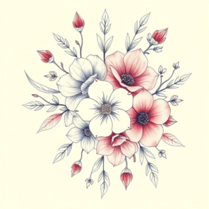 Floral Coordinates Tattoo