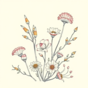 Floral Desert Tattoo