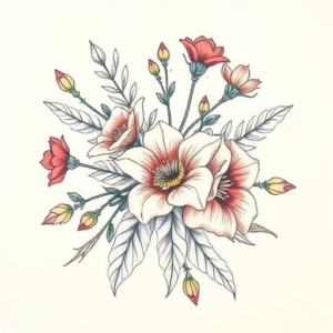 Floral Floral Tattoo