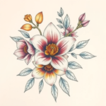 Floral Flower Tattoo