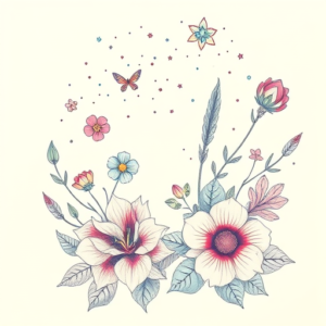 Floral Galaxy Tattoo