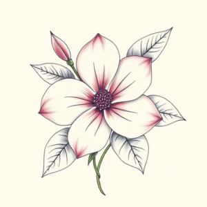 Floral Gardenia Tattoo