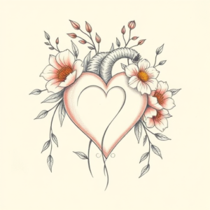 Floral Heart Tattoo