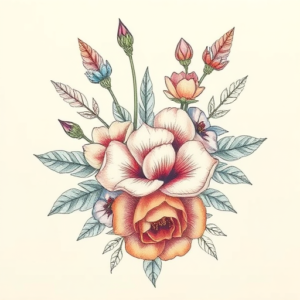 Floral Heaven Tattoo