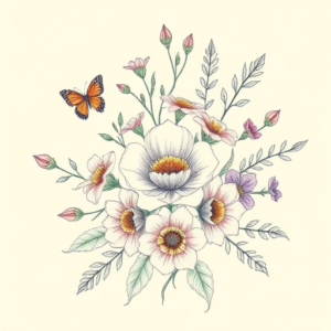 Floral Hercules Tattoo