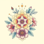 Floral Honeycomb Tattoo