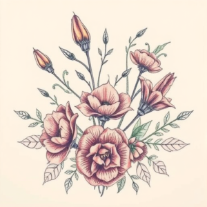 Floral Horror Tattoo