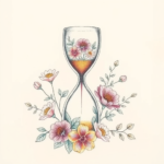 Floral Hourglass Tattoo