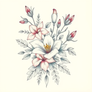 Floral King Tattoo