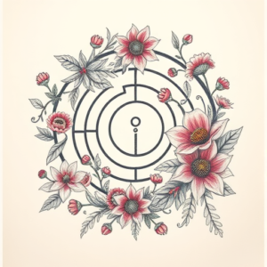 Floral Labyrinth Tattoo