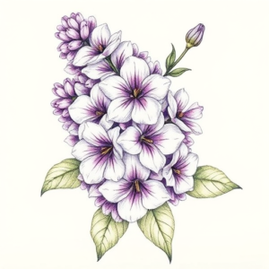 Floral Lilac Tattoo