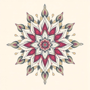 Floral Mandala Tattoo