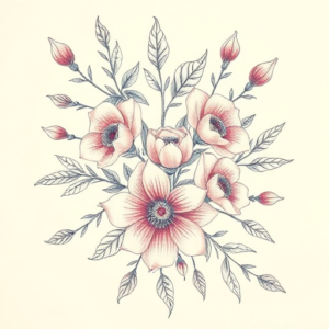 Floral Mechanic Tattoo