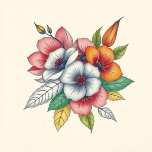 Floral Nature Tattoo