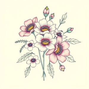 Floral Pennywise Tattoo