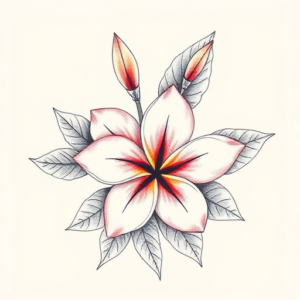 Floral Plumeria Tattoo