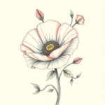 Floral Poppy Tattoo