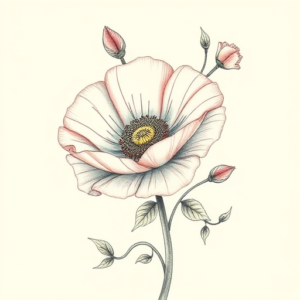 Floral Poppy Tattoo