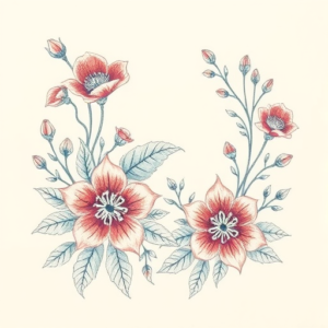 Floral River Tattoo