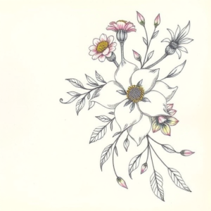 Floral Seraphim Tattoo