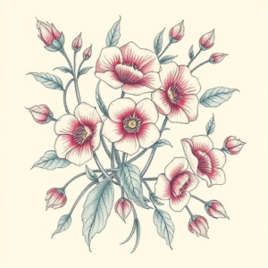 Floral Shellback Tattoo