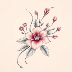 Floral Smoke Tattoo