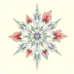 Floral Snowflake Tattoo