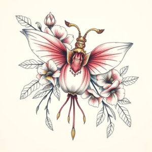 Floral Succubus Tattoo