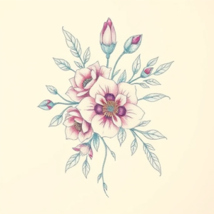 Floral Trinity Tattoo