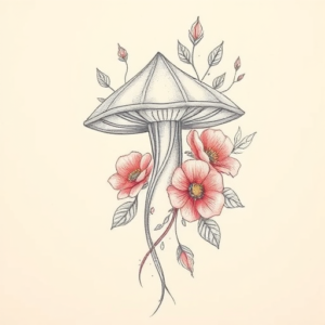 Floral Ufo Tattoo