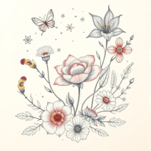 Floral Universe Tattoo