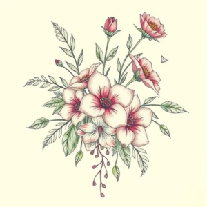 Floral Voodoo Tattoo