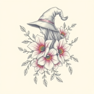 Floral Wizard Tattoo