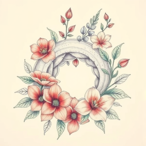 Floral Wormhole Tattoo