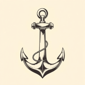 Full-View Anchor Tattoo