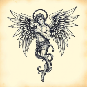 Full-View Archangel Tattoo