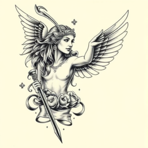 Full-View Athena Tattoo