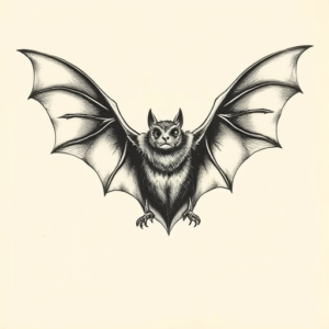 Full-View Bat Tattoo