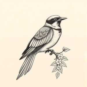 Full-View Bird Tattoo