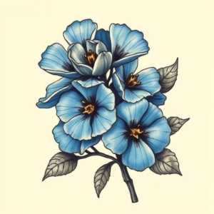 Full-View Bluebonnet Tattoo