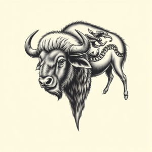 Full-View Buffalo Tattoo