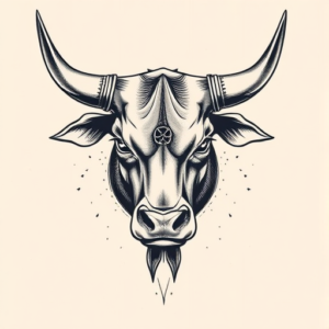 Full-View Bull Tattoo