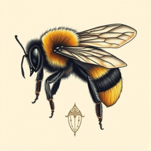 Full-View Bumblebee Tattoo