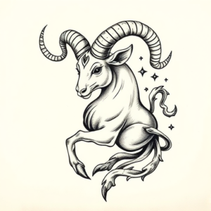 Full-View Capricorn Tattoo