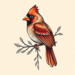 Full-View Cardinal Tattoo