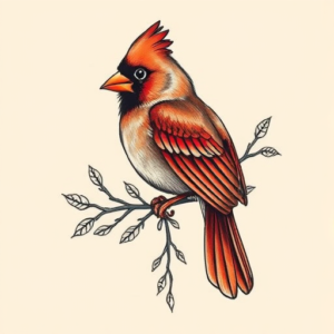 Full-View Cardinal Tattoo