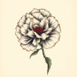 Full-View Carnation Tattoo